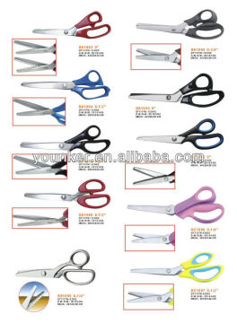 9" Long ABS handle Strong Pinking Scissors
