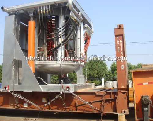 8ton capacity induction melting furnace with series or parallel connection technology