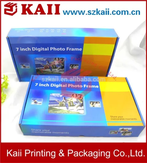 wholesale factory of digital photo frame packaging box, high quality digital photo frame packaging box made in China