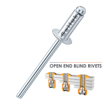 Aluminum Steel Open Type Dome Head Blind Rivets