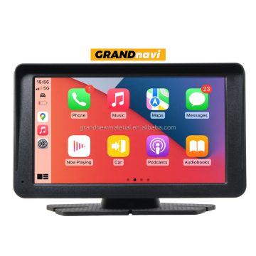 Universal Car Touch Screen Player with Wireless CarPlay, Android Auto, FM Transmitter, AUX, SD, and Bluetooth Calls