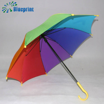 17 inches Colorful straight kid umbrella rainbow children umbrella