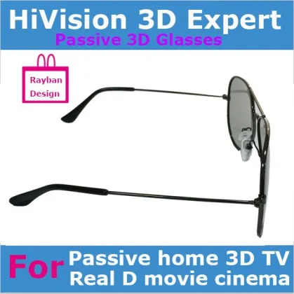Metal frame Passive Real D or MasterImage 3D glasses