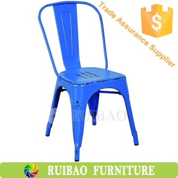 Wholesale Cheap Price Classical Vintage Stackable Rustic Metal Chairs