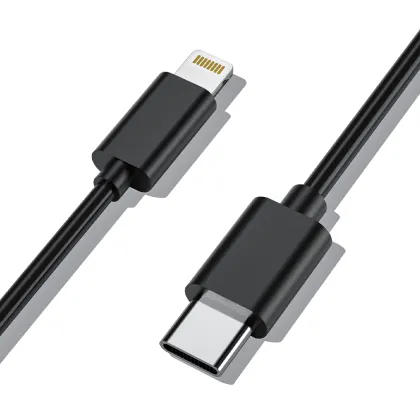 2M Black Type-C to Apple Lightning Data Cable