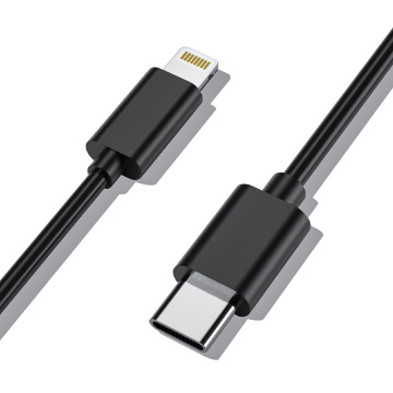 2M Black Type-C to Apple Lightning Data Cable