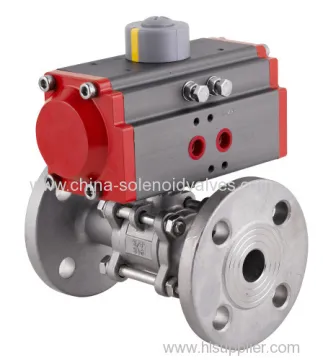 Pneumatic Flange Type Ball Valve 