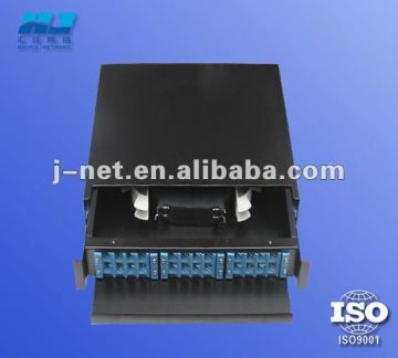 Black fiber optic termination box