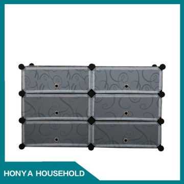 double colour multi-function plastic shoe storage cabinet