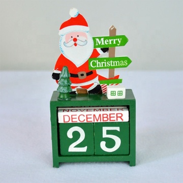 2023 New Design Home Santa Decoration Baubles Wooden Wool Felt Snowman Reindeer Tree Christmas Ornaments