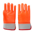 Anti-Cold Orange PVC-beschichtete Handschuhe