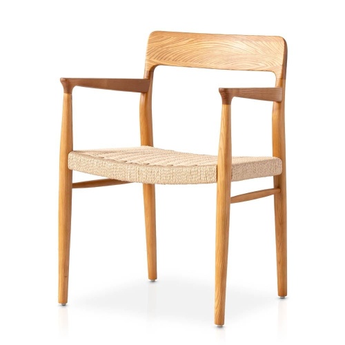 Wonderful Ash Wood Rope Dining Chairs