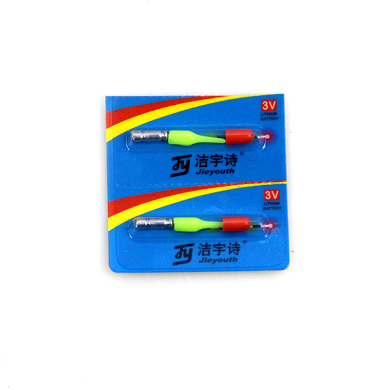 1Pack/2Pcs Green/Red Electronic Fishing Floats Light LED Electronic Light +CR311 Battery Night Fishing Tackle Accessories A006