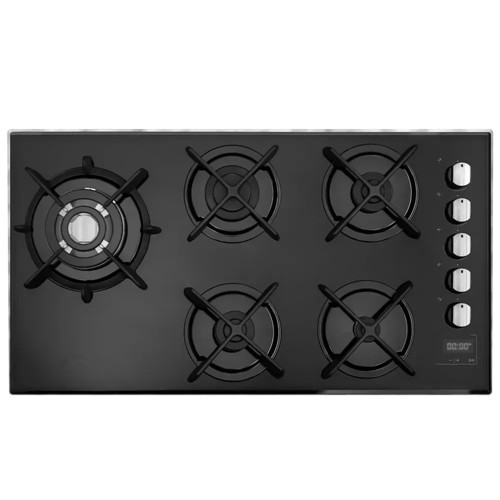 Built-in Stove 5 Burners Brastemp Glass Table