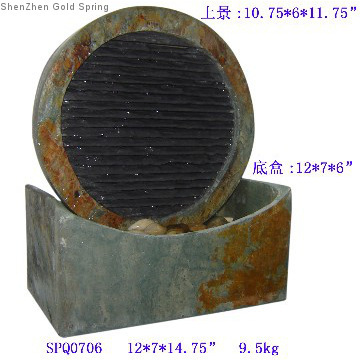 slate tabletop fountain indoor outdoor use water features fountain