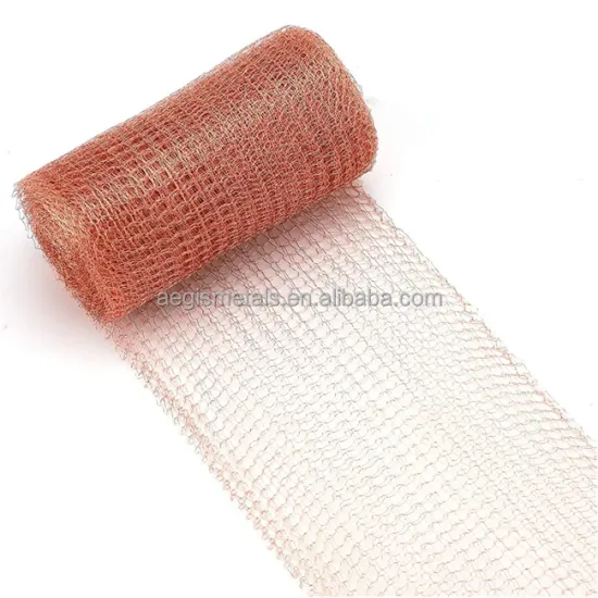 Copper Mesh Wool Knitted Roll - 10cm x 5 Inch x 30 Feet for Rodent Control