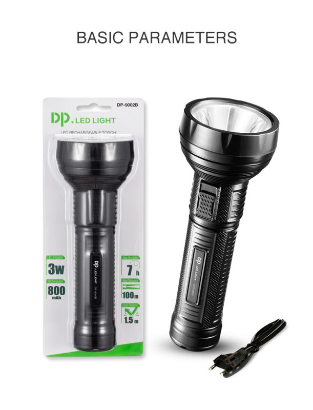 High Power Outdoor Camping Rechargeable LED Flashlight Torch