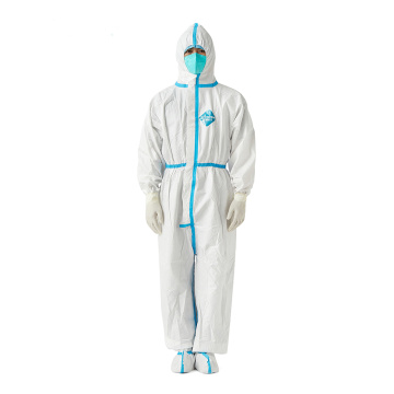 PP+PE/ SF descartável Coverall/ Suje de Proteção Química