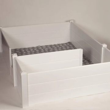 White PVC whelping box kits