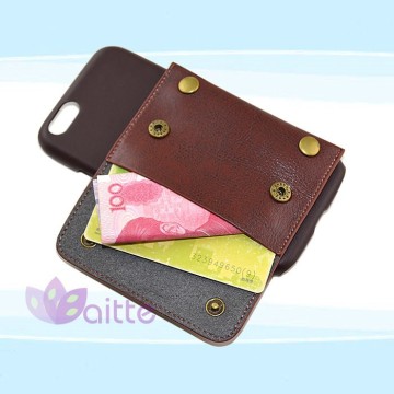 leather case with key port snap case for iPhone 6 factory price from China