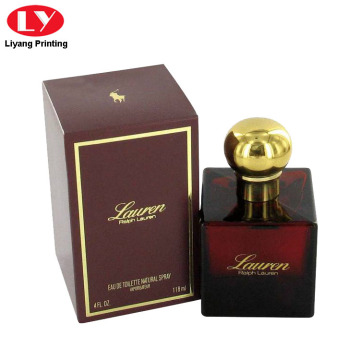 Perfume Packaging Paper Box with Gold Logo