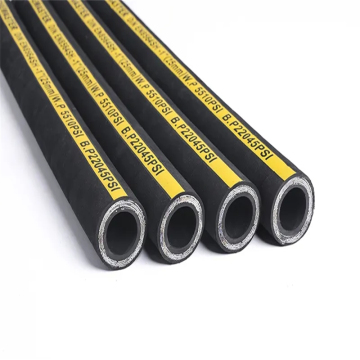 High Pressure Wire Braided SAE100 R2 Black Hydraulic Rubber Hose Pipe
