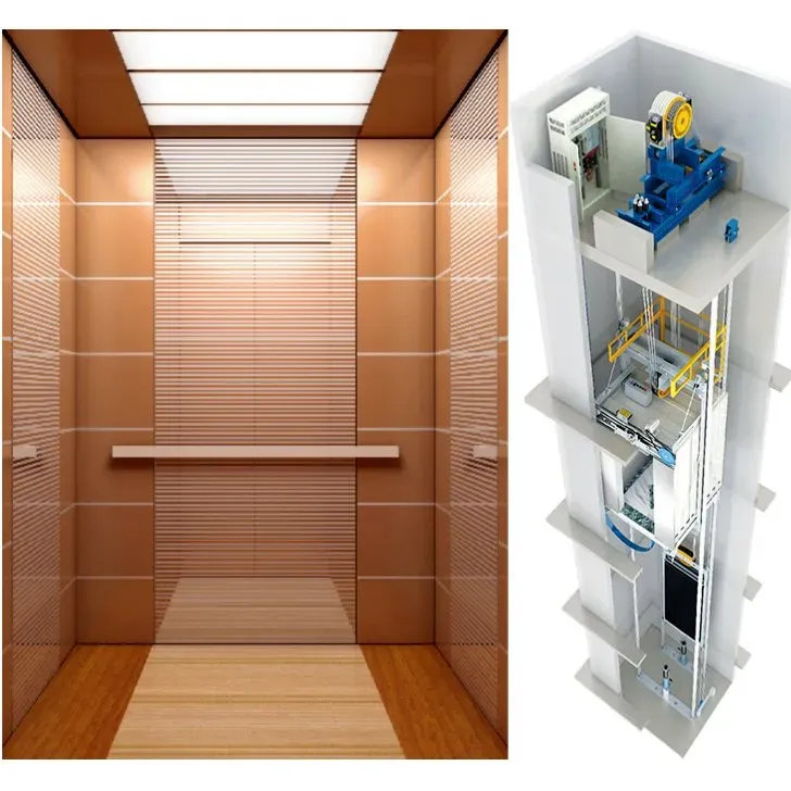 Low to Mid-Rise Passenger Elevator with/Without Small Machine Room