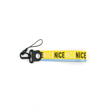 Wholesale fashion short nylon lanyards for keys