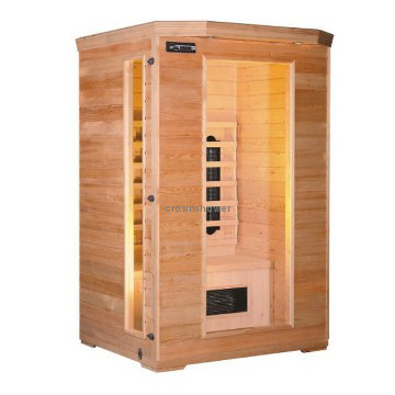 Walk in Wooden Wet shower room one people Steam room Sauna