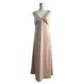 Elegant V-Neck Long Sleeveless Dress