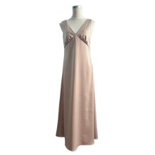 Elegant V-Neck Long Sleeveless Dress