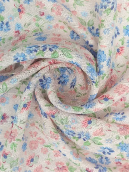 Knitted Red Water-proof Printed Summer Fabric