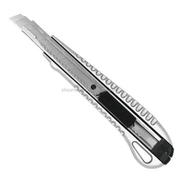 Aluminum Alloy Cutter Knife 9mm High Quality Fixed Blade Knife