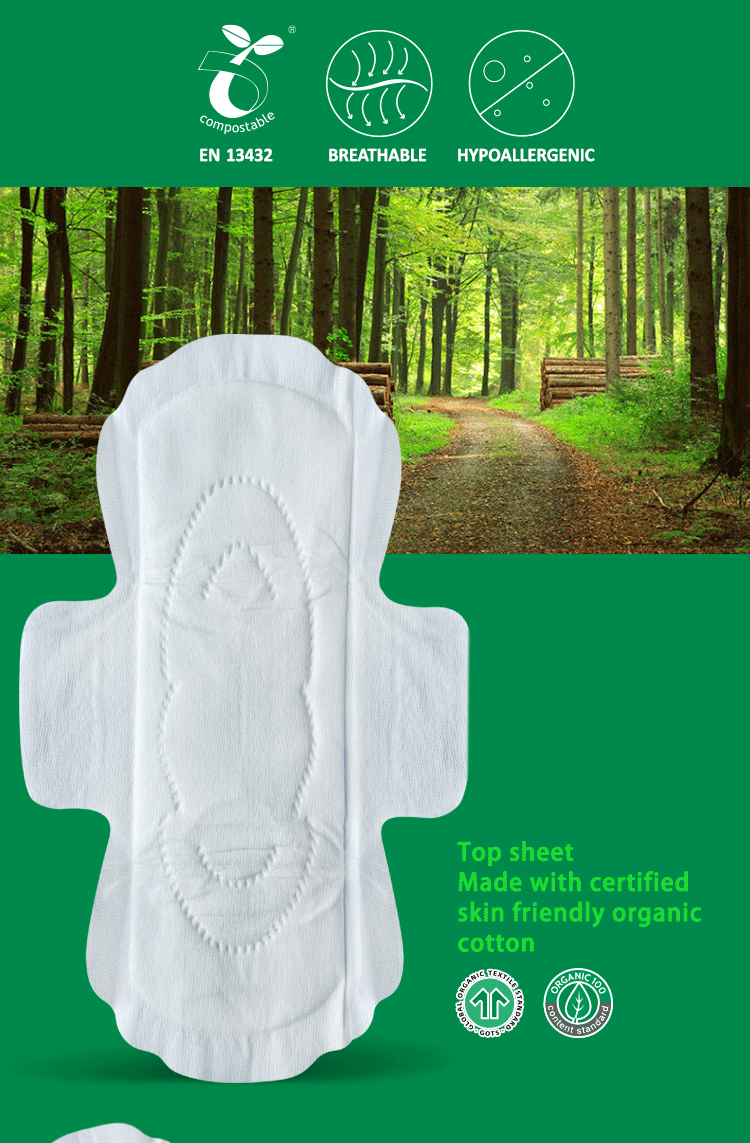 biodegradable menstrual pad