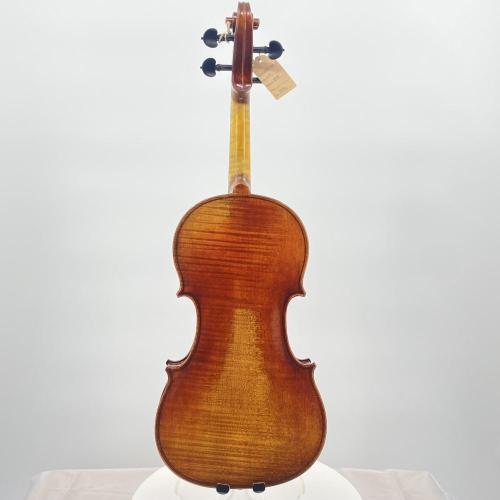 4 4 Violin Buatan Violin Violin Maple Spruce Flamed Flamed Pepejal Kayu Kes Bow Rosin Viol