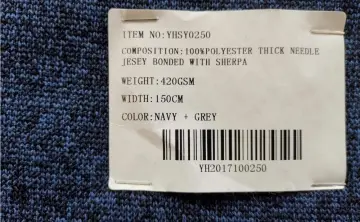 Thick Needle Bonded With Sherpa Fabrics