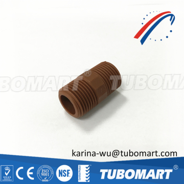 Cuba style pph fittings plastic BSPT male thread pph union for hot water