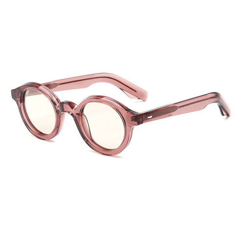 Vintage Small Chunky Round Acetate Sunglasses