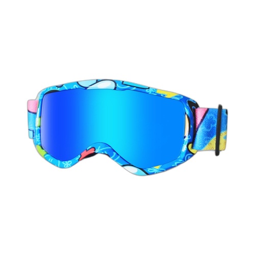 Kids Cartoon Dual-Layer Anti-Fog Ski Goggles