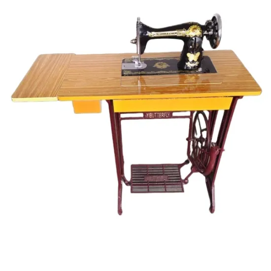 YIButterfly Brand JA2-1 Domestic Sewing Machine with 2 Drawer Table and Cast Iron Stand