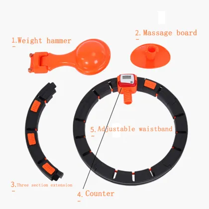 Thin Waist Ring Auto-spinning Hoop Weighted Smart Hula Ring Hoops