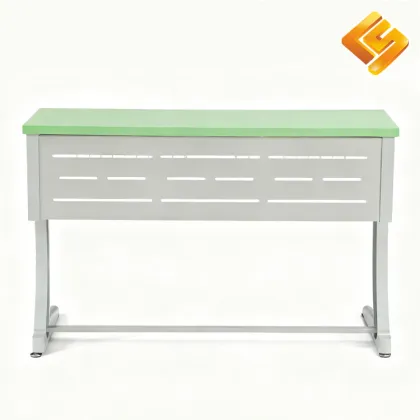 Heavy-Duty Classroom Desk with Wooden Seating Solution