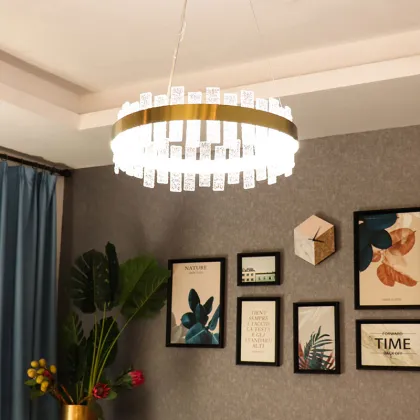 Modern Gold Glass LED Chandelier Designs
