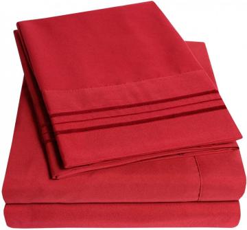 2000 thread count luxurious egyptian cotton quality 4pc sheet set