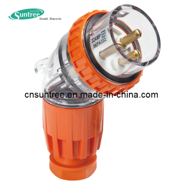 Australia Industry Plug 56PA332 IP66 250V AC 32A 3 Pin Clipsal Plug Weatherproof Industrial Plug