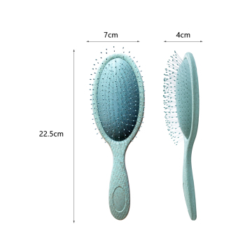 Professional Oval Head Air Cushion Detangling Hair Brush with Soft Nylon Bristles for Girls' Home Care