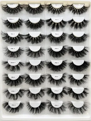 Wholesale D Curl Deep Curl Volume Faux Mink Strip False Lashes with Custom Logo