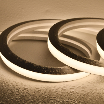 Customizable 5M 24V LED IP65 Waterproof Neon Flex Tube in White Color with 16x16mm Silicon Neon Strip Light