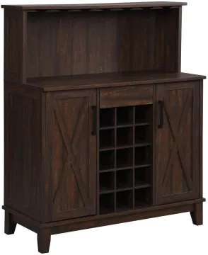 Luxury Wooden Wine Cabinet with 2 Doors - Awesome Manufacturing