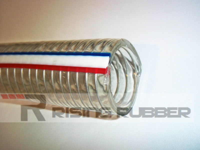 No Smell Transparent Steel Wire Helix PVC Hose